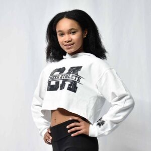 White Fly cheer gear: Cheer Athlete Cropped Hoodie